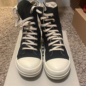 Rick Owens DRKSHD Fogachine Cotton Nylon High Black Milk